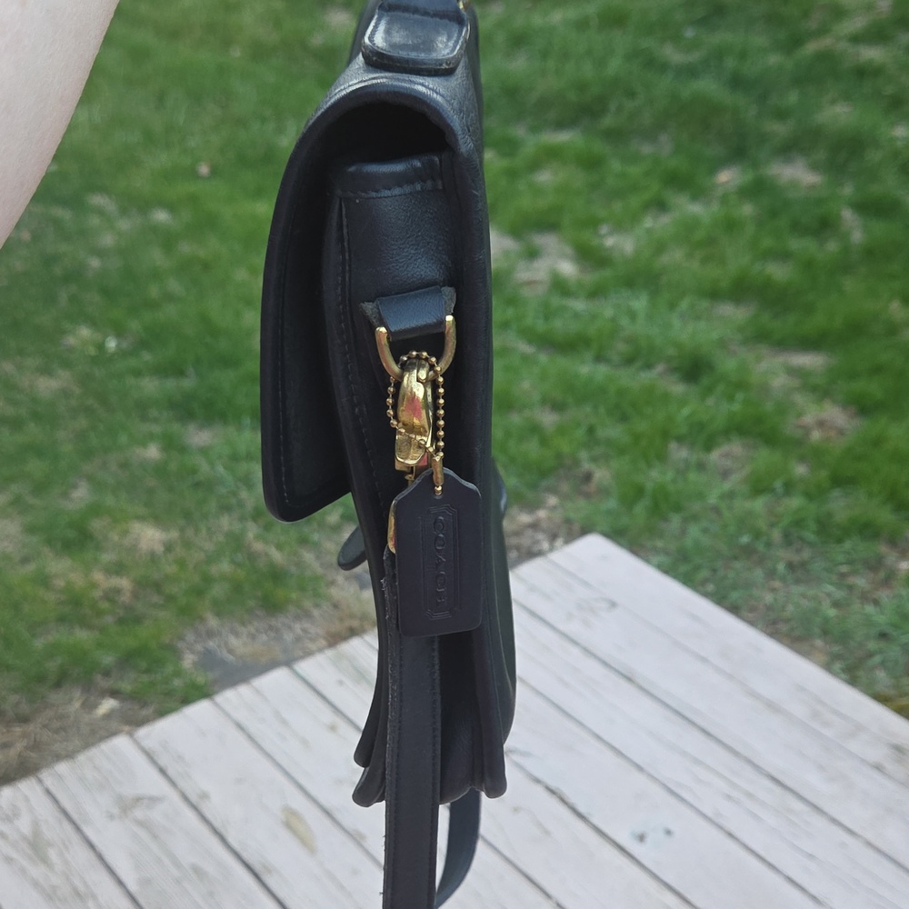 Coach Vintage Station 5130 Bag 1992 Black Leather $500 Estimated Retail GUC - Picture 10 of 17